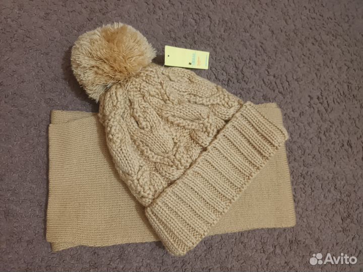 Шапка с шарфом Новый комплект