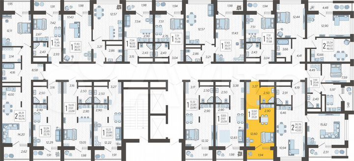 Квартира-студия, 23,2 м², 15/19 эт.