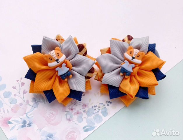 Резинка для волос с лисёнком