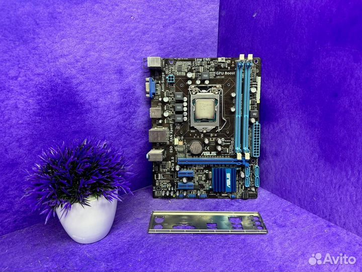 Комплект на 1155 материнская плата + процессор