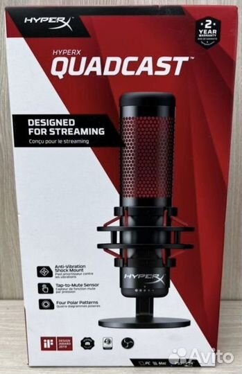 HyperX QuadCast черный