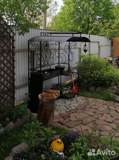 Мангал беседка Лидер Про с крышей