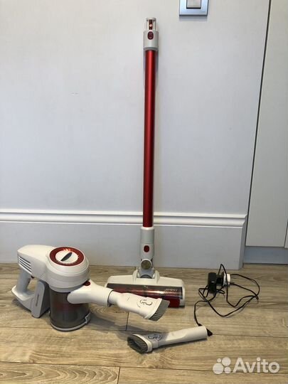 Пылесос Jimmy JV51, белый/красный