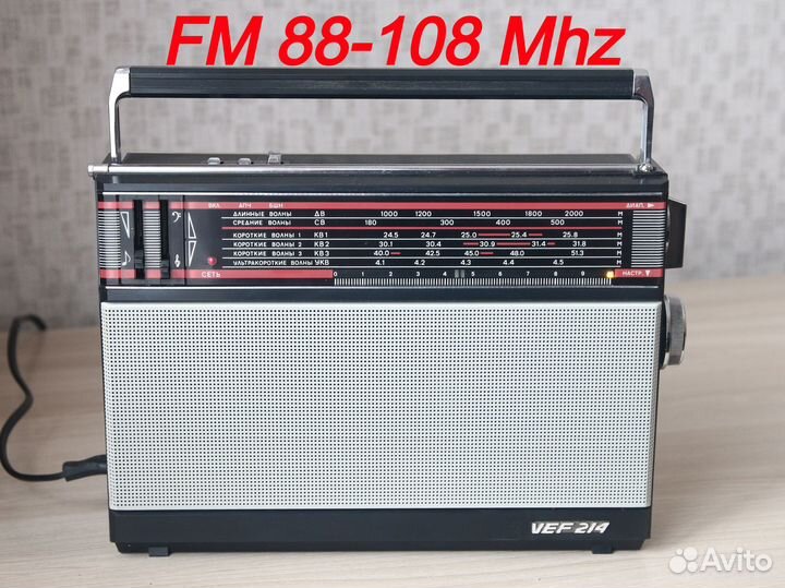 VEF-214 с FM (профилактика, индикатор настройки)