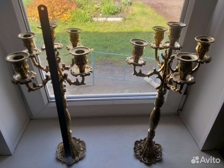 Подсвечники пара,бронза