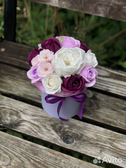 Букет с пионом (сакура, розы)