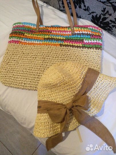 Шляпа женская соломенная