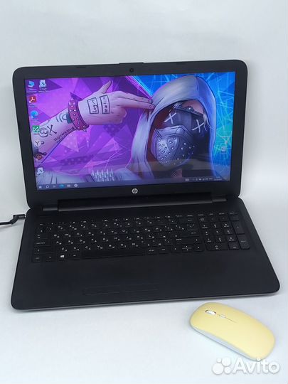 Ноутбук HP 4гб/2ядра/Ssd+Hdd/акб 1-2ч