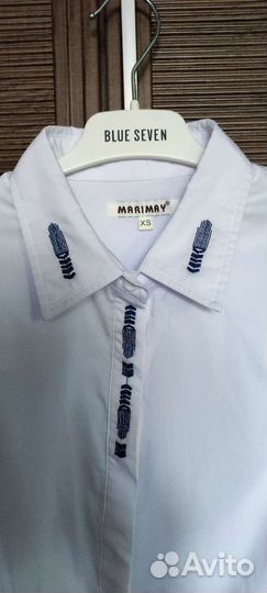 Рубашка блузка белая