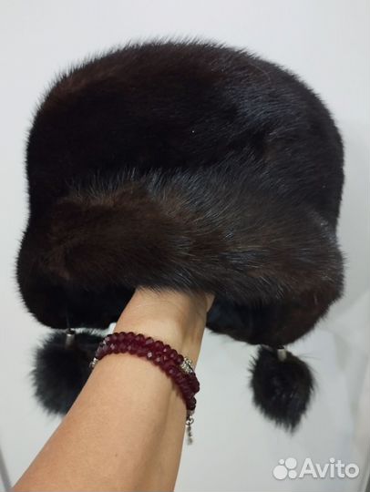 Шапка норковая женская