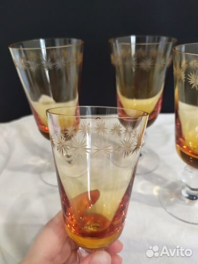 Фужеры Золотая свадьба винтаж Е.Рогов