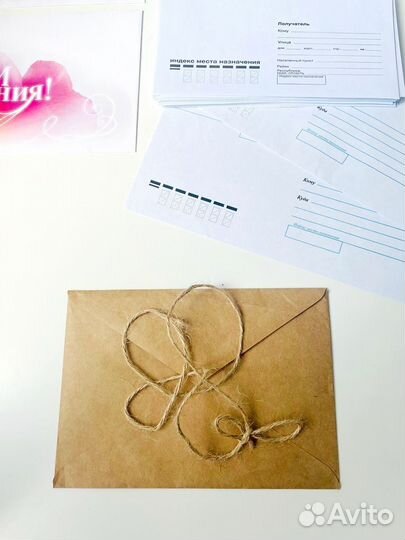 Новые конверты белые, почтовые, праздничные 93 шт