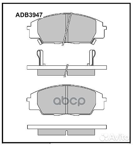 Колодки торм. honda isuzu Civic viii 09.06 - AD