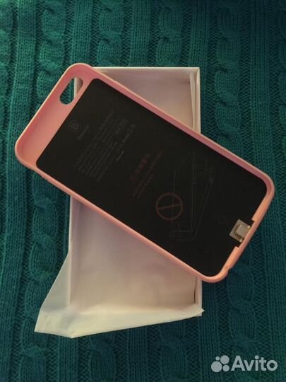 Чехол аккумулятор 3650 mah iPhone 6+ розовый