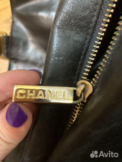 Сумка chanel натуральная кожа