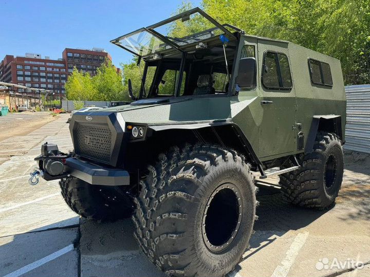 Вездеход Тундра на шинах низкого давления с эпсм