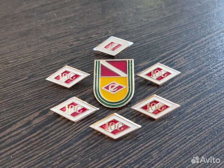 Значки Зенит, Спартак,Динамо, цска