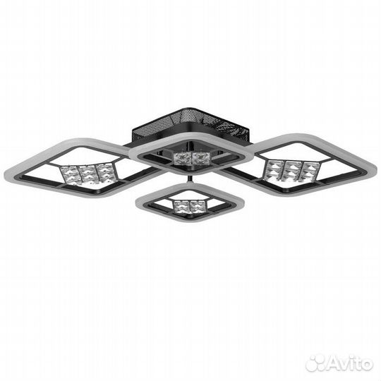 Люстра с пду 1548/4BK LED 96Вт 3000-6000К диммер ч