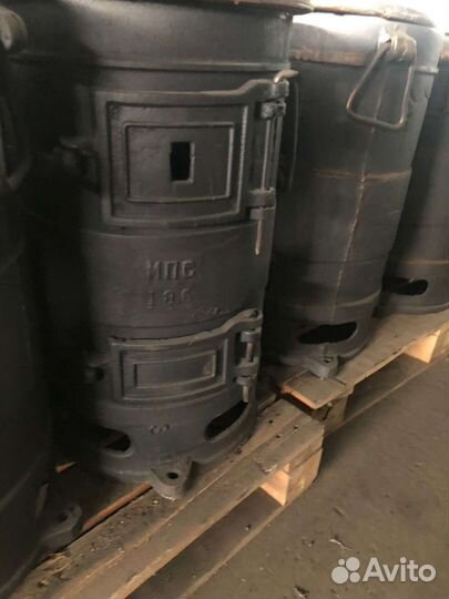 Печь буржуйка чугунная СССР