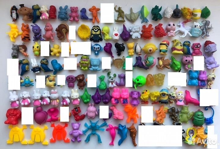 Миниатюрные фигурки из киндер 90-е, лапусики