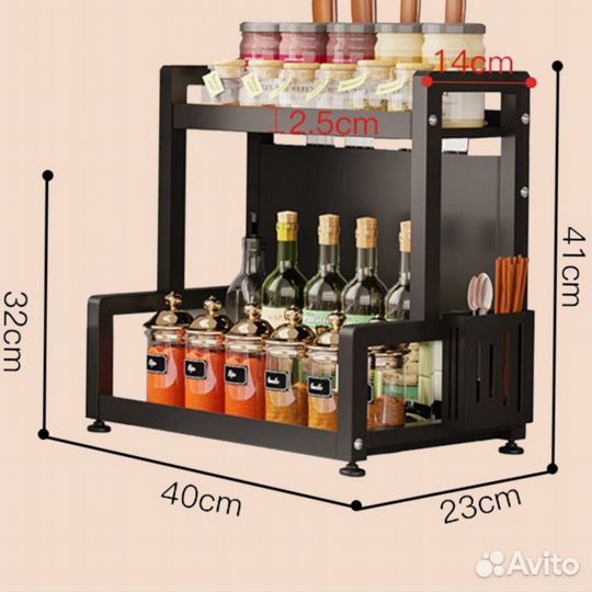 Полка для специй, стелаж кухонный
