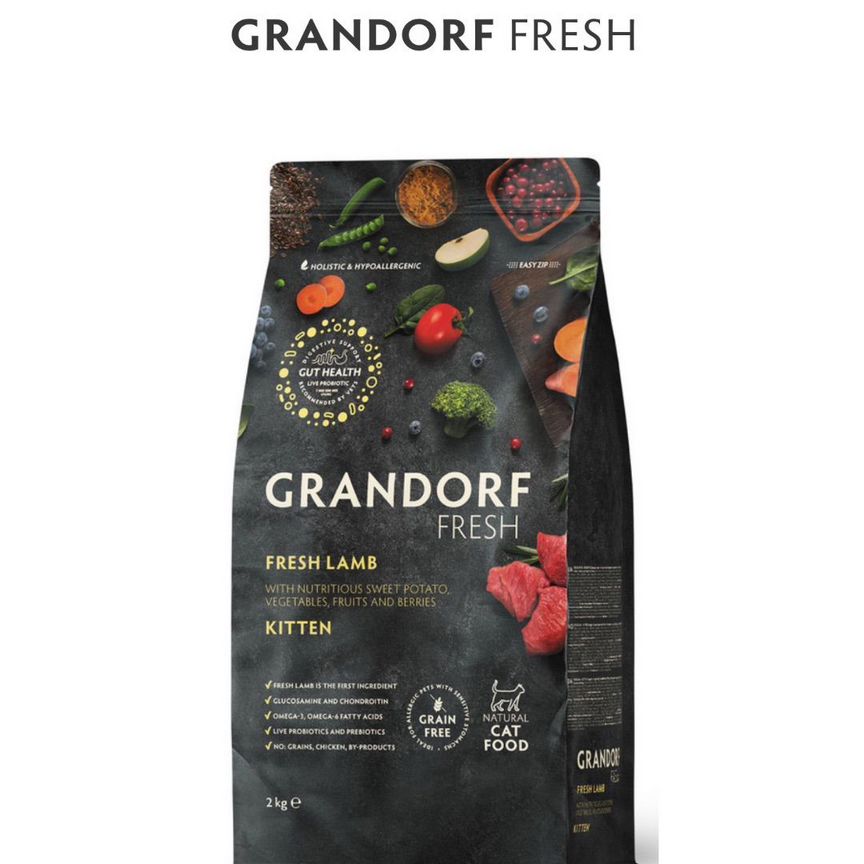 Сухой корм для котят grandorf Fresh ягненок, 2 кг