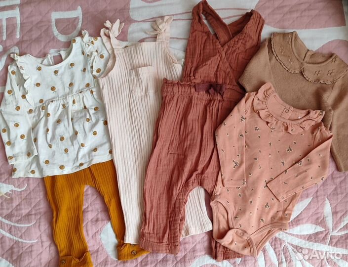 Вещи пакетом на девочку 68 74