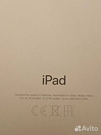 iPad 6 поколение 32gb Ростест модель A1893