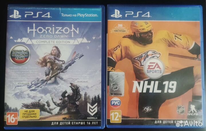 Horizon zero dawn complete edition и NHL 19