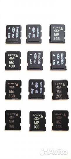 Карты памяти Memory Stick M2