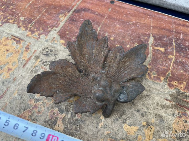 Пепельница каслинское литье кленоаый лист 2