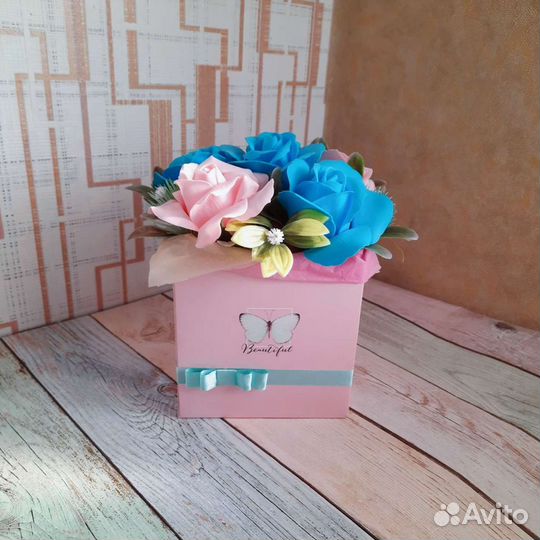 Цветы. Букет из мыльных роз