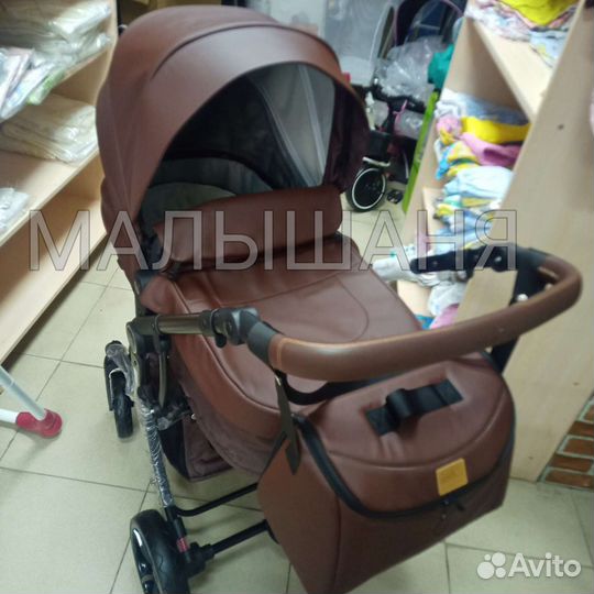 Коляски 3 в 1 эко кожа