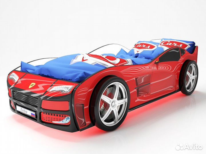 Детская кровать машинка турбо