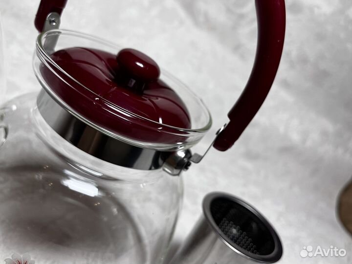 Чайник заварочный стеклянный