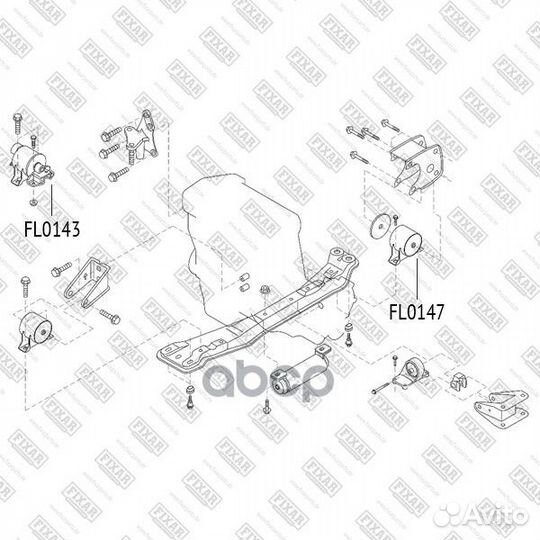 Опора двс прав FL0143 fixar