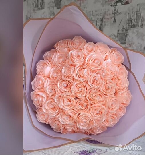 Букет из роз (атласных лент)