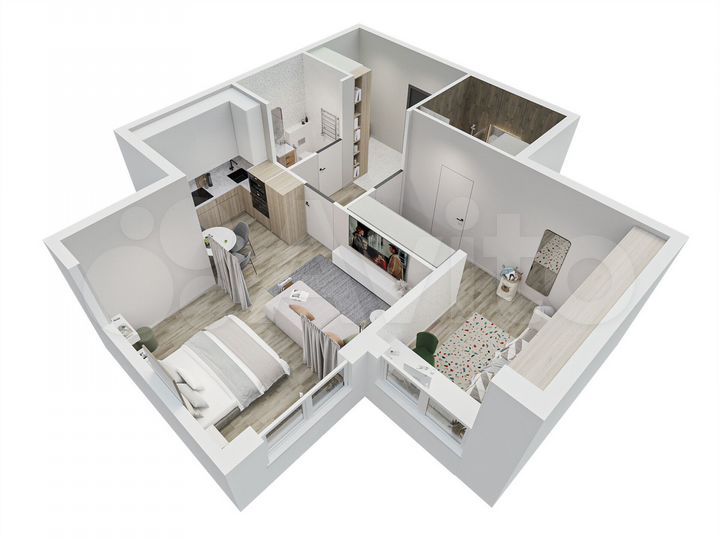 2-к. квартира, 55,8 м², 7/14 эт.