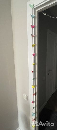 Бабочки на нитке, панно, занавес, штора из бабочек