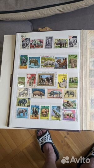 Альбом с марками. Животные