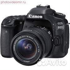 Canon EOS 80D kit 18-55 is stm новый