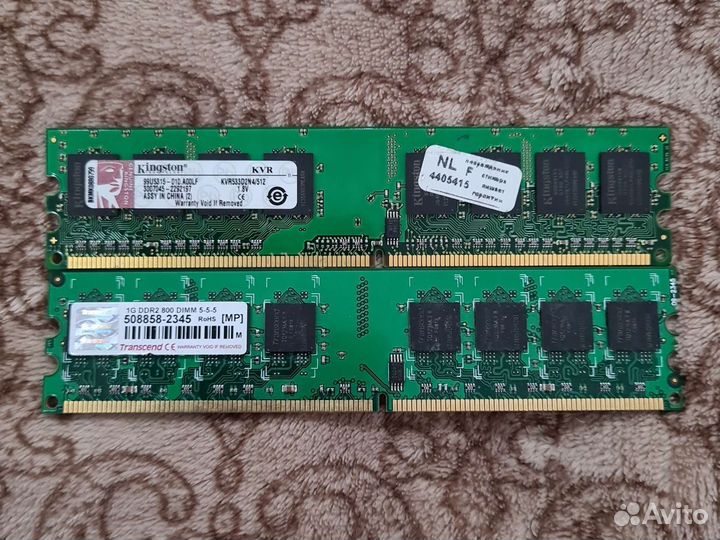 Оперативная память ddr2, ddr, sdram