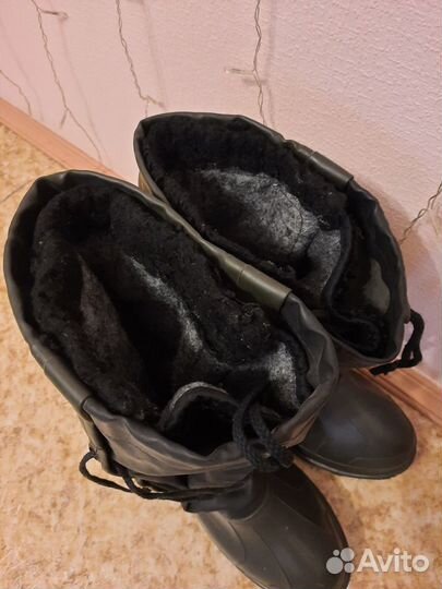 Сапоги резиновые зимние для рыбалки