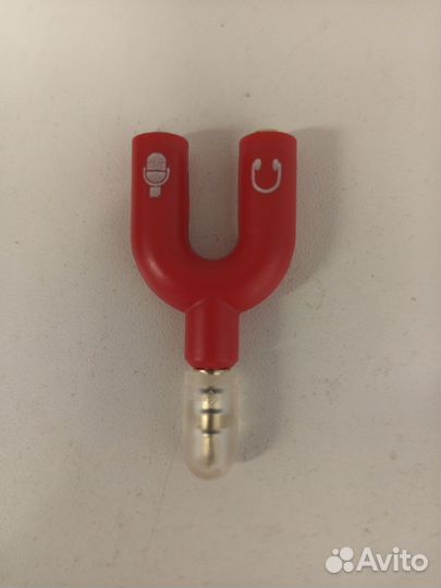 Обьединитель наушники и микрофон пк для смартфона