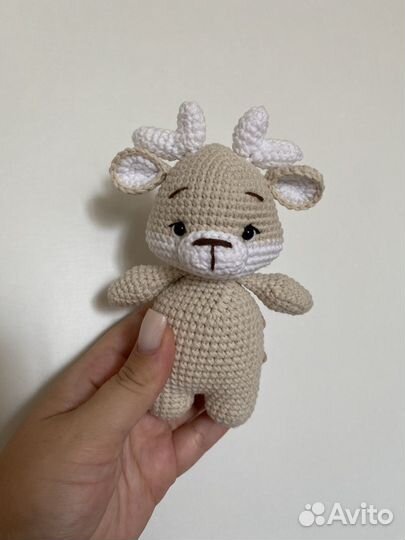 Игрушка олененок ручная работа