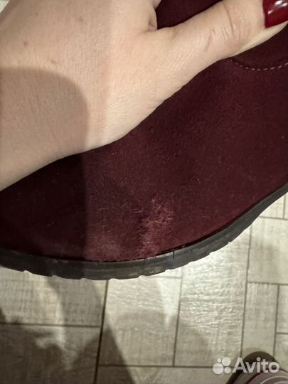 Сапоги женские 37 натуральная замша