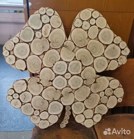 Панно из можжевельника Клевер