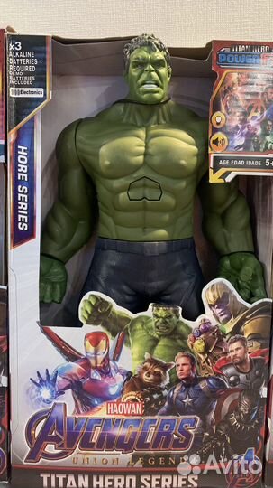Фигурки супергероев мстители Халк Человек Паук