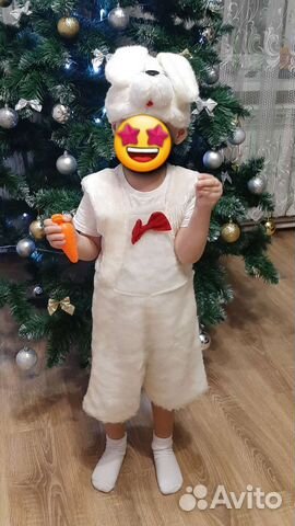 Новогодний костюм зайчика 98 размер