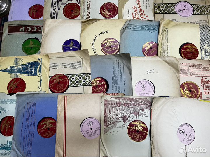 Грампластинки патефоные пластинки СССР ретро